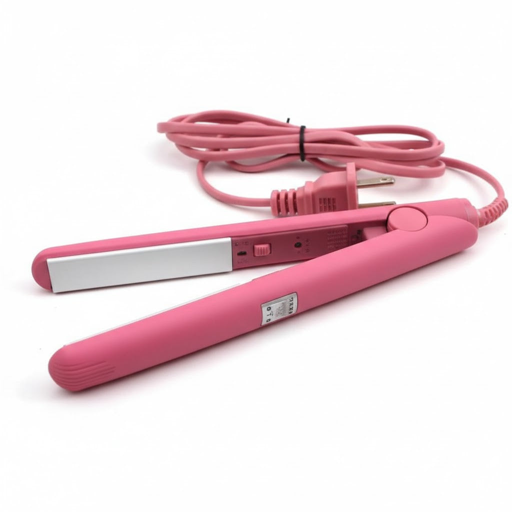 Mini Hair Straightener | Portable Travel Size Hair Straightener & Curler | Ceramic Tourmaline Flat Iron for Quick Styling | A1 Quality Mini Hair Straightening Tool for Women