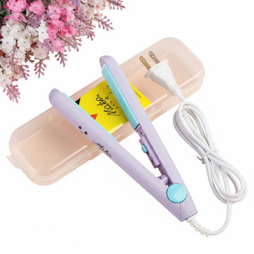 Mini Hair Straightener | Portable Travel Size Hair Straightener & Curler | Ceramic Tourmaline Flat Iron for Quick Styling | A1 Quality Mini Hair Straightening Tool for Women