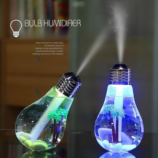 USB Bulb Humidifier  For Office Desk, & Home Decor