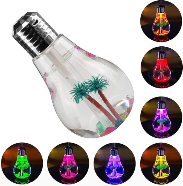 USB Bulb Humidifier  For Office Desk, & Home Decor